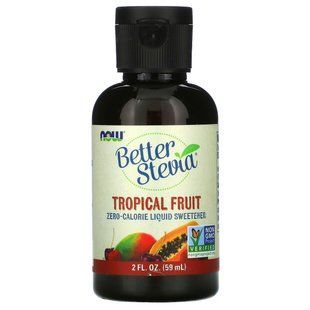 Стевия вкус тропических фруктов Now Foods (BetterStevia) 59 мл купить в Киеве и Украине