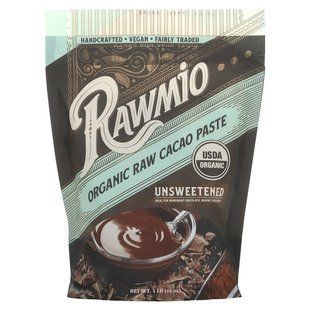 Rawmio, Organic Raw Cacao Paste, Unsweetened , 1 lb (16 oz) купить в Киеве и Украине