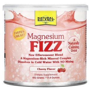 Natural Balance, Magnesium Fizz, Cherry, 17.4 oz (492 g) купить в Киеве и Украине