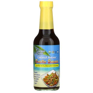 Coconut Aminos, чесночный соус, Coconut Secret, 10 жидких унций (296 мл) купить в Киеве и Украине