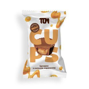 TOM peanut butter, Цукерки з солоною карамеллю в молочному шоколадi, 9 g купить в Киеве и Украине