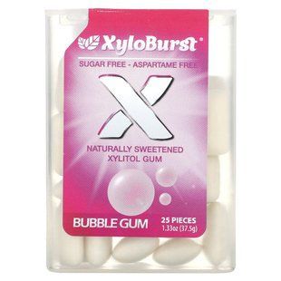Xyloburst, Xylitol Gum, Bubble Gum, 25 Pieces купить в Киеве и Украине