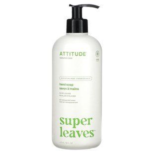 ATTITUDE, Super Leaves, Hand Soap, Olive Leaves, 16 fl oz (473 ml) купить в Киеве и Украине