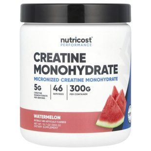 Nutricost, Performance, Creatine Monohydrate, Watermelon, 10.7 oz (300 g) купить в Киеве и Украине