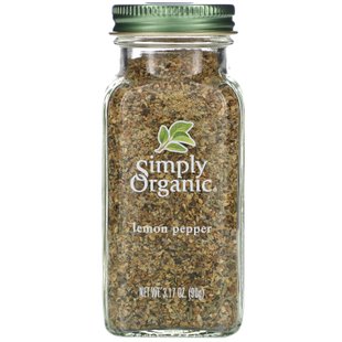 Черный перец с лимоном, Simply Organic, 3.17 унций (90 г) купить в Киеве и Украине