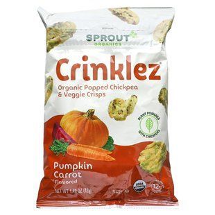 Вегетаріанська легка закуска, гарбуз і морква, Sprout Organic, 1,48 унції (42 г)
