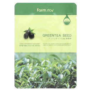 Farmstay, Visible Difference Beauty Sheet Mask, Green Tea Seed, 1 Sheet, 0.77 fl oz (23 ml) купить в Киеве и Украине