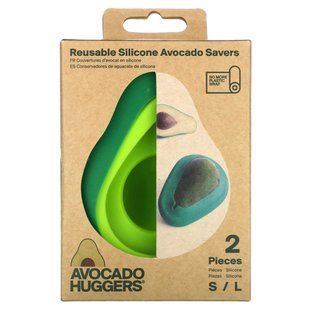 Food Huggers, Avocado Huggers, Reusable Silicone Avocado Savers, 2 Pieces купить в Киеве и Украине