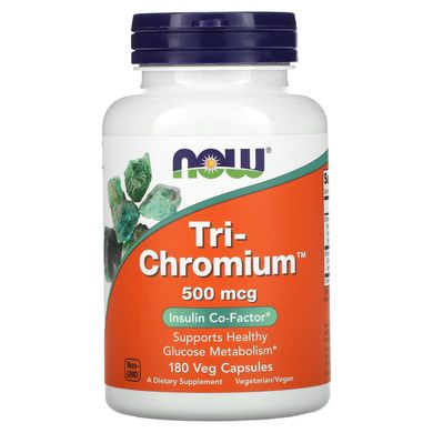 Хром Now Foods (Tri-Chromium) 500 мкг 180 капсул