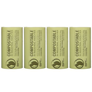 Compostable Dog Bags, Unscented, Earth Rated, 60 сумок, 4 Refill Rolls купить в Киеве и Украине