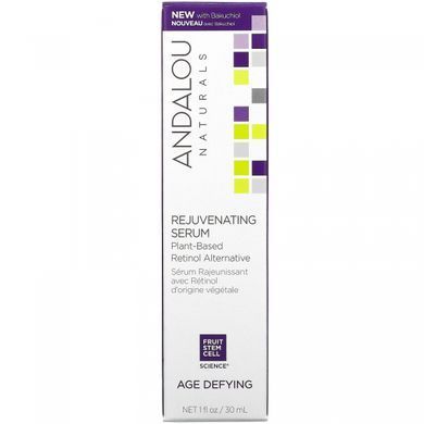 Andalou Naturals, омолаживающая сыворотка, альтернатива ретинолу на растительной основе, антивозрастная, 30 мл (1 жидкость. Унция) купить в Киеве и Украине