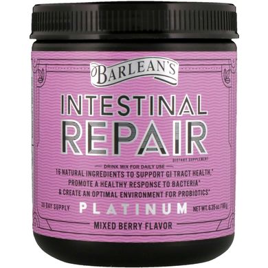Вітаміни для кишечника смак ягід Barlean's (Platinum Intestinal Repair Mixed Berry Flavor) 180 г