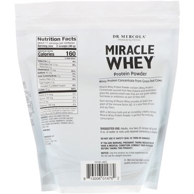 Сывороточный протеин порошок Dr. Mercola (Miracle Whey Protein) 454 г купить в Киеве и Украине