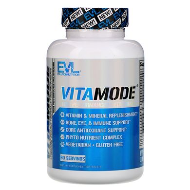 VitaMode, високоефективні мультивітаміни, EVLution Nutrition, 120 таблеток