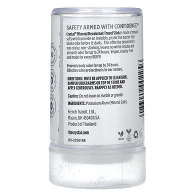 Мінеральний твердий дезодорант, Без запаху, Crystal Body Deodorant, 4,25 унц (120 г)