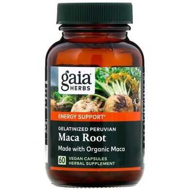 Корінь маки, Gaia Herbs, 60 рослинних капсул
