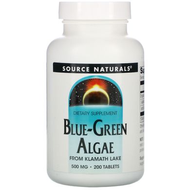 Сине-зеленая водоросль, Blue-Green Algae, Source Naturals, 200 таблеток купить в Киеве и Украине