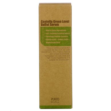 Сиворотка, Centella Green Level Buffet Serum, Purito, 60 мл