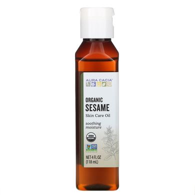Кунжутне масло органік захищає Aura Cacia (Sesame Oil) 118 мл