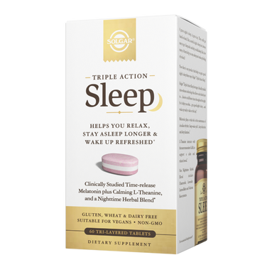 Вітаміни для сну потрійної дії Solgar (Triple Action Sleep) 60 таблеток