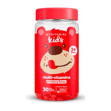Дитячі мультивітаміни з смаком полуниці Myprotein (Kid's Multivitamin) 30 жувальних цукерок
