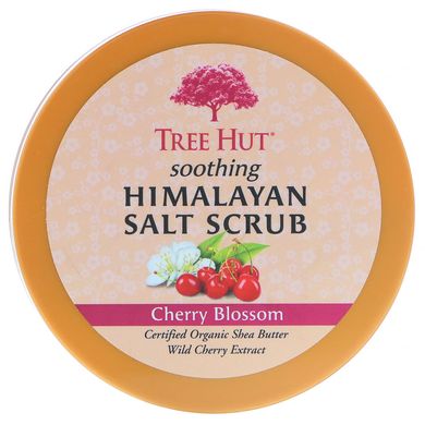 Заспокійливий скраб з гімалайської солі, вишневий колір, Tree Hut, 425 г