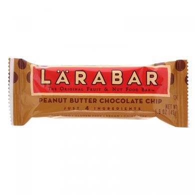 Chocolate and Peanut Butter Bars Larabar (Peanut Butter) 5 bars.