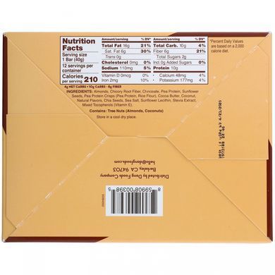 Keto bar, chocolate and sea salt, Dang Foods LLC, 12 bars, 1.4 ounces (40 g) each.