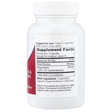 Dairyland Ginseng, гінкго білоба та женьшень, 150 капсул