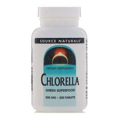 Хлорелла Source Naturals (Chlorella) 500 мг 200 таблеток