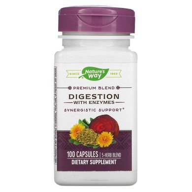 Ензими Nature's Way (Digestion with Enzymes) 450 мг 100 капсул