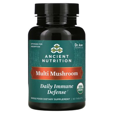 Axe / Ancient Nutrition, Мульти-гриби, щоденний імунний захист, 60 таблеток