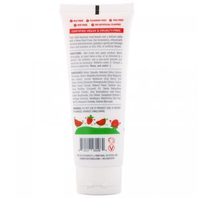 Childrens toothpaste + mouth paste, watermelon + strawberry, Schmidts Naturals, 4.7 oz (133 g)