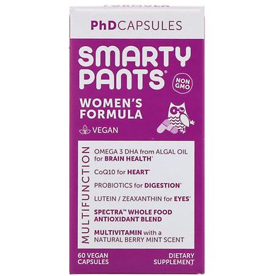 Вітаміни для жінок формула SmartyPants (PhD Capsules Women's Formula) 60 капсул