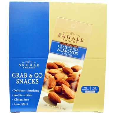 Каліфорнійський солоний мигдаль Sahale Snacks (Grab & Go Snacks) 9 пак. по 42.5 г