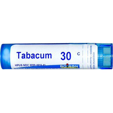 Табакум 30C, Boiron, Single Remedies, прибл 80 гранул