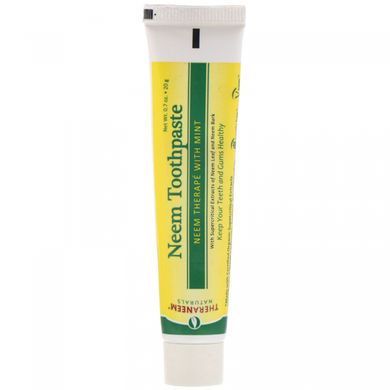Лечение на основе нима с мятой, Зубная паста с нимом, TheraNeem Naturals, Organix South, 0,7 унций (20 г) купить в Киеве и Украине