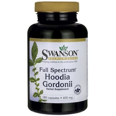 Худія Гордонія Swanson (Full Spectrum Hoodia Gordonii) 400 мг 180 капсул