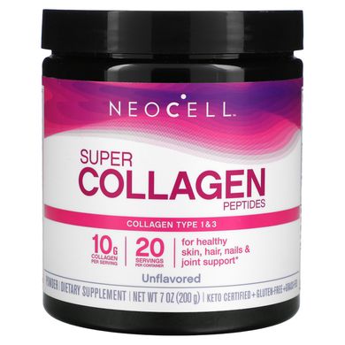 Супер колаген тип 1 і 3 Neocell (Super Collagen) без смаку 198 г