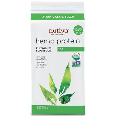 Конопляный протеин органик Nutiva (Hemp Protein) 851 гр купить в Киеве и Украине