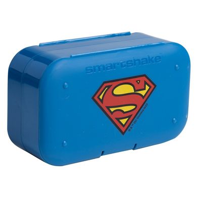 Подвійний органайзер для таблеток Супермен Smartshake (Pill Box Organizer 2-Pack DC Supermen) 1 шт