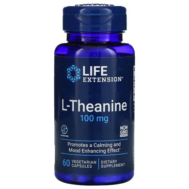 L-теанін Life Extension (L-Theanine) 100 мг 60 капсул