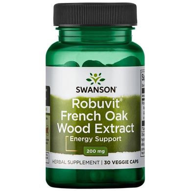 Екстракт французького дуба Робувіт, Robuvit French Oak Wood Extract, Swanson, 200 мг, 30 капсул