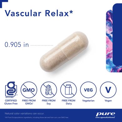 Витамины для сосудов Pure Encapsulations (Vascular Relax) 120 капсул купить в Киеве и Украине
