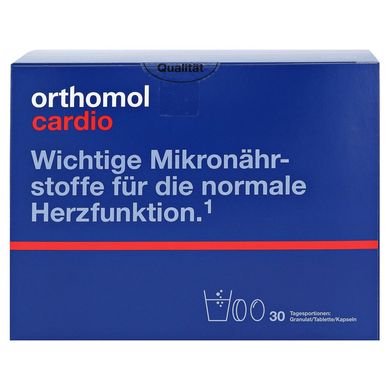 Orthomol Cardio, Ортомол Кардіо 30 днів (порошок / таблетки / капсули)