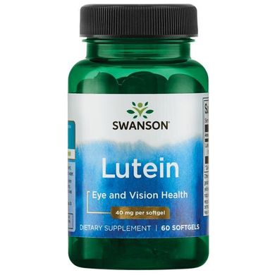 Лютеїн, Lutein, Swanson, 40 мг, 60 капсул