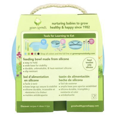 Green Sprouts, Миска для кормления, от 6 месяцев, вода, 1 миска, 7 унций (207 мл) купить в Киеве и Украине
