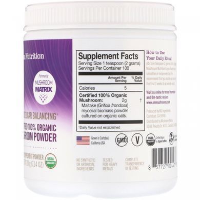 Maitake Mushrooms OM Organic Mushroom Nutrition 200 g