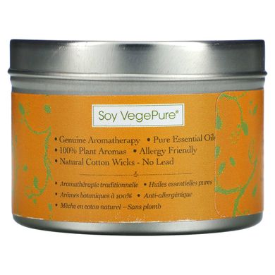 Soy VegePure, свічка для поїздок, апельсин і кедр, Aroma Naturals, 2,8 унції (79,38 г)