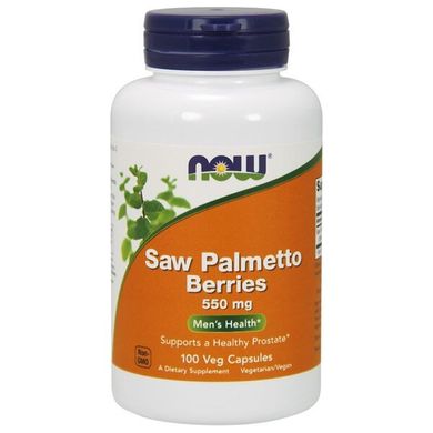 Со Пальметто Now Foods (Saw Palmetto) 550 мг 100 капсул